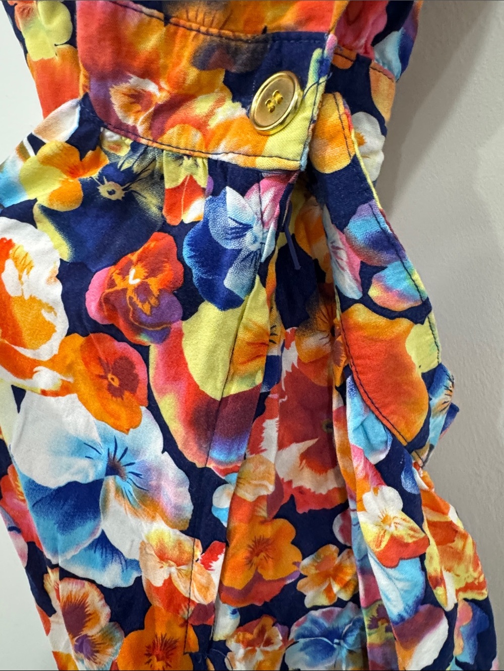 G21 Floral Sleeveless Fit & Flare Dress Women’s Large Multicolor Rayon - Picture 3 of 9